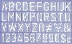 Stencil Helix Lettering 30mm – Oscar & Pixie