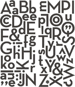 Sticker Sheet Making Memories Puffy Alpha Black