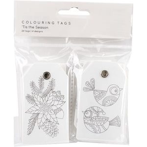 Paper Colouring Tags Kaisercraft - "Tis the Season