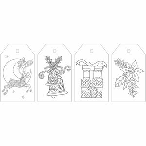 Paper Colouring Tags Kaisercraft - Christmas Cheer