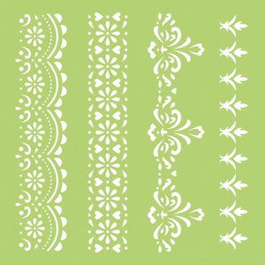 Template Kaisercraft 6x6" Lace Border