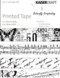 Tape Printed Kaisercraft TM802 Black Pk3