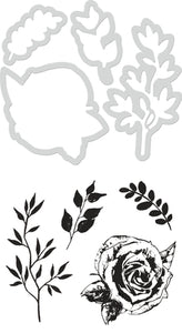 Die & Stamp Set Kaisercraft - Rose