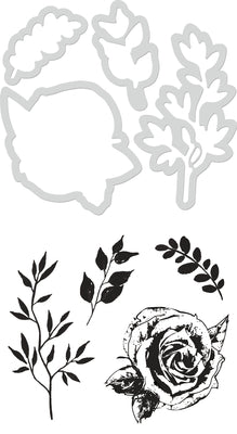 Die & Stamp Set Kaisercraft - Rose