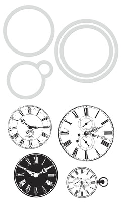 Die & Stamp Set Kaisercraft - Vintage Clocks