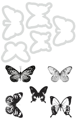 Die & Stamp Set Kaisercraft - Butterflies