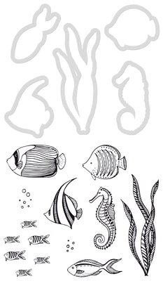 Die & Stamp Set Kaisercraft - Underwater