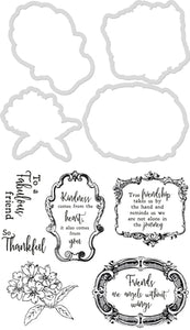 Die & Stamp Set Kaisercraft - Friendship Frames