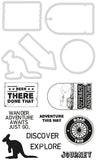 Die & Stamp Set Kaisercraft - Adventure