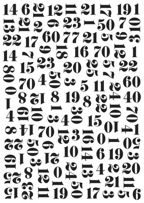 Embossing Folder - Numbers – Oscar & Pixie