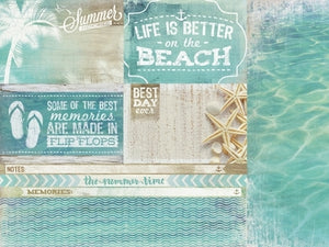 Paper Kaisercraft - Sandy Toes Collection - Waves