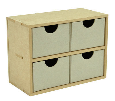 4 Square Drawers